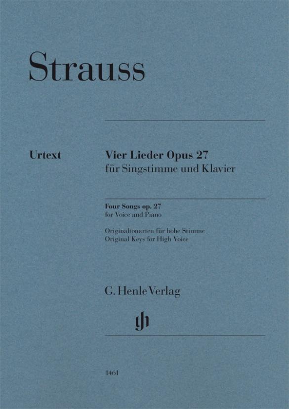 Vorderes Coverbild Richard Strauss - Vier Lieder op. 27