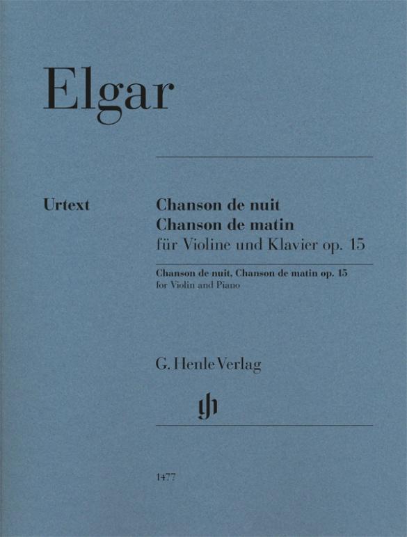 Vorderes Coverbild Edward Elgar - Chanson de nuit, Chanson de matin op. 15 für Violine und Klavier