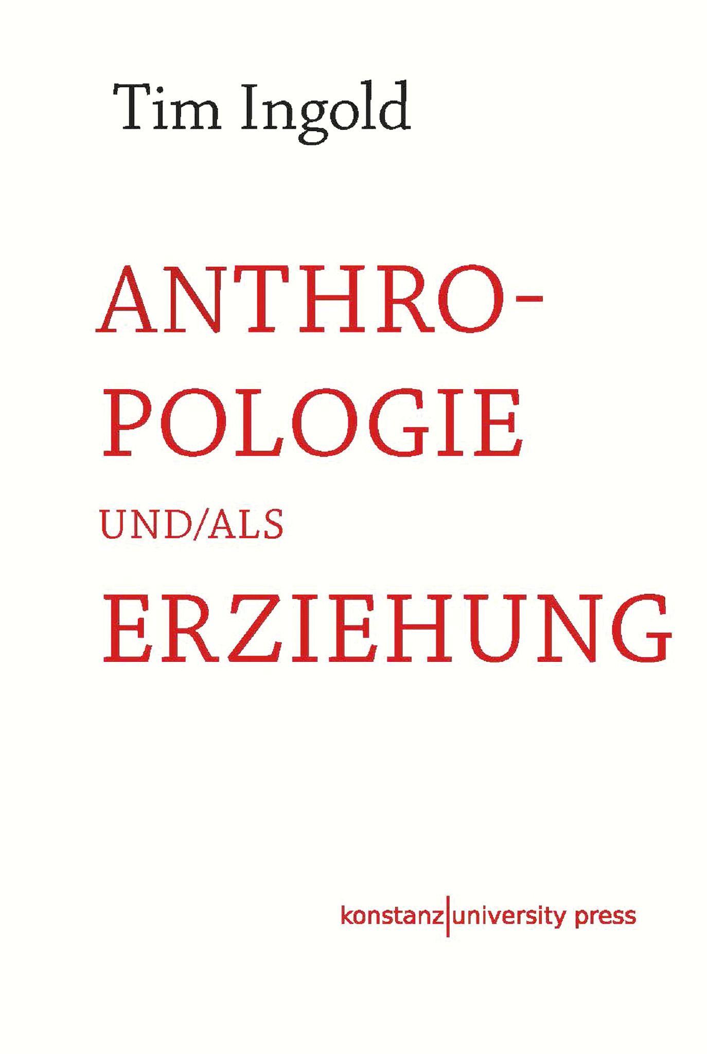 Vorderes Coverbild Anthropologie und/als Erziehung