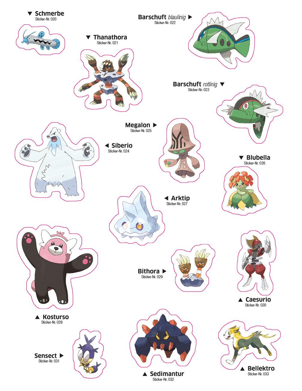 Beispielinhalt (Bild) Pokémon: Das ultimative Stickerbuch: Galar-Region