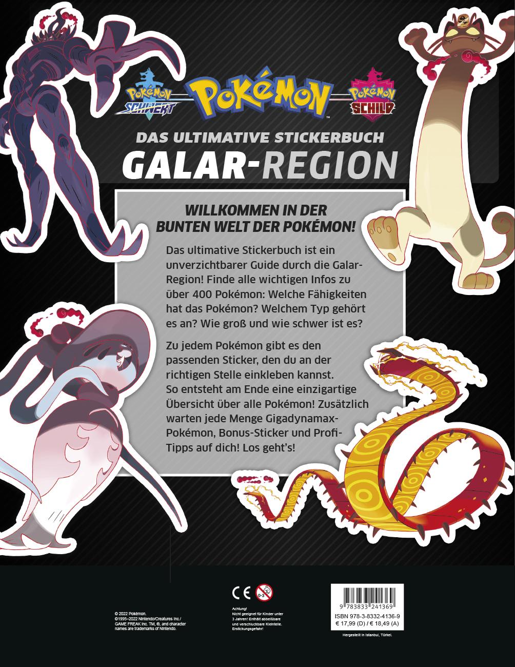 Rückseitencover Pokémon: Das ultimative Stickerbuch: Galar-Region