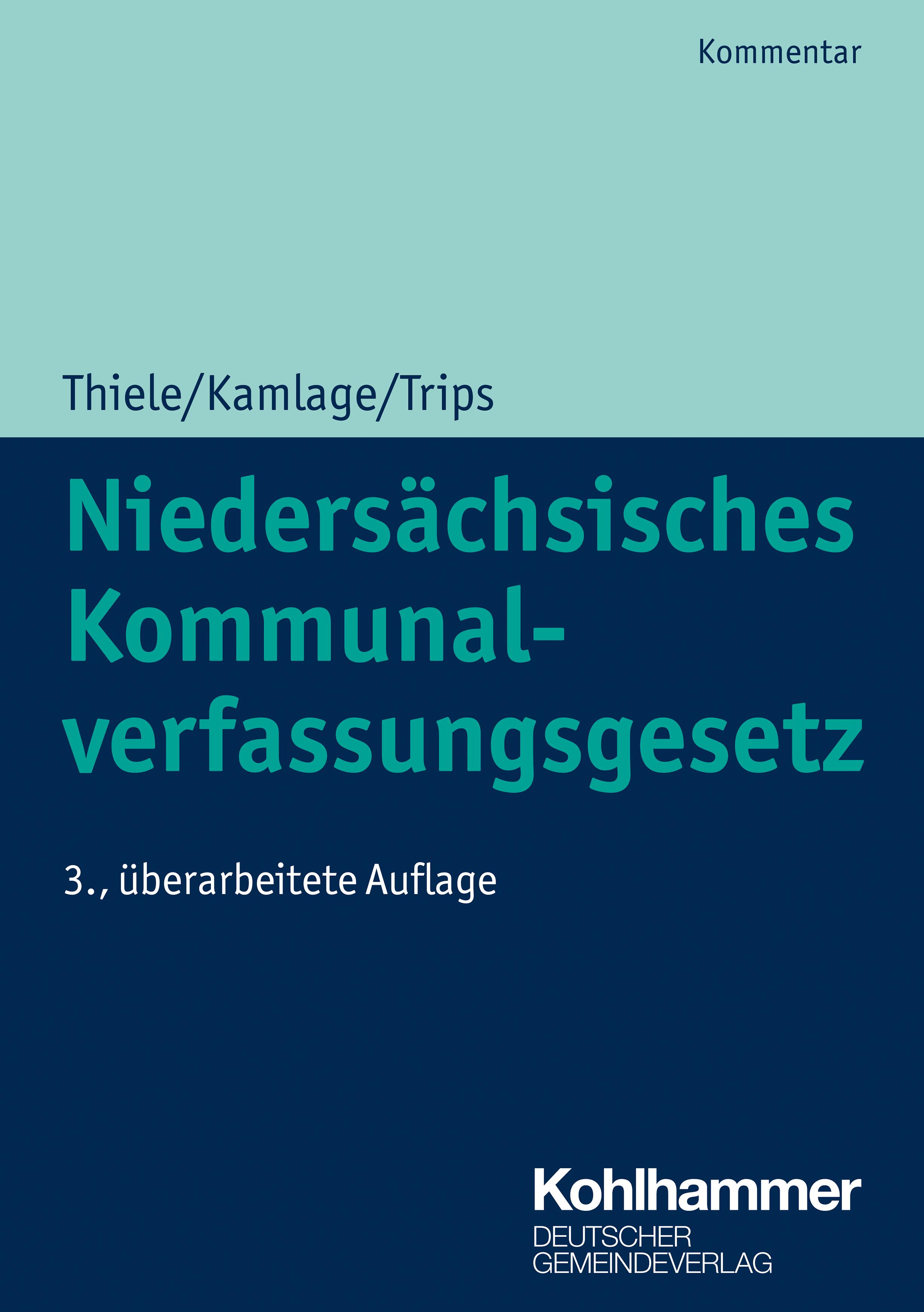 Vorderes Coverbild Niedersächsisches Kommunalverfassungsgesetz