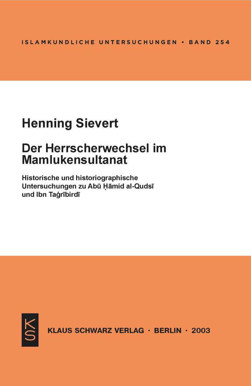 Vorderes Coverbild Der Herrscherwechsel im Mamlukensultanat