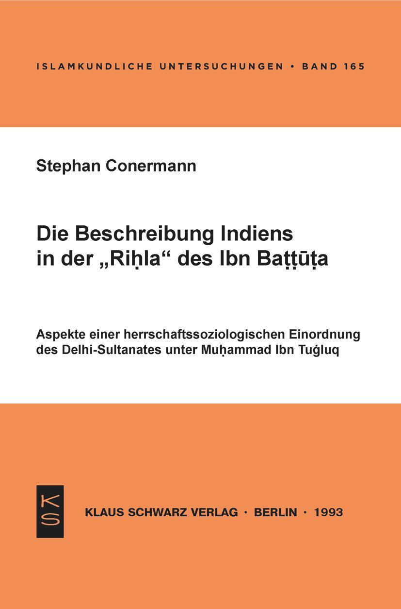 Vorderes Coverbild Die Beschreibung Indiens in der Rihla des Ibn Battuta