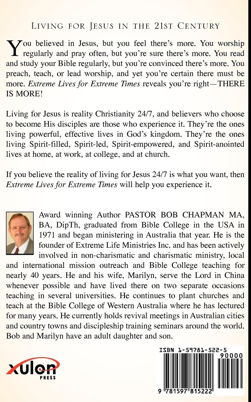 Rückseitencover Extreme Lives for Extreme Times