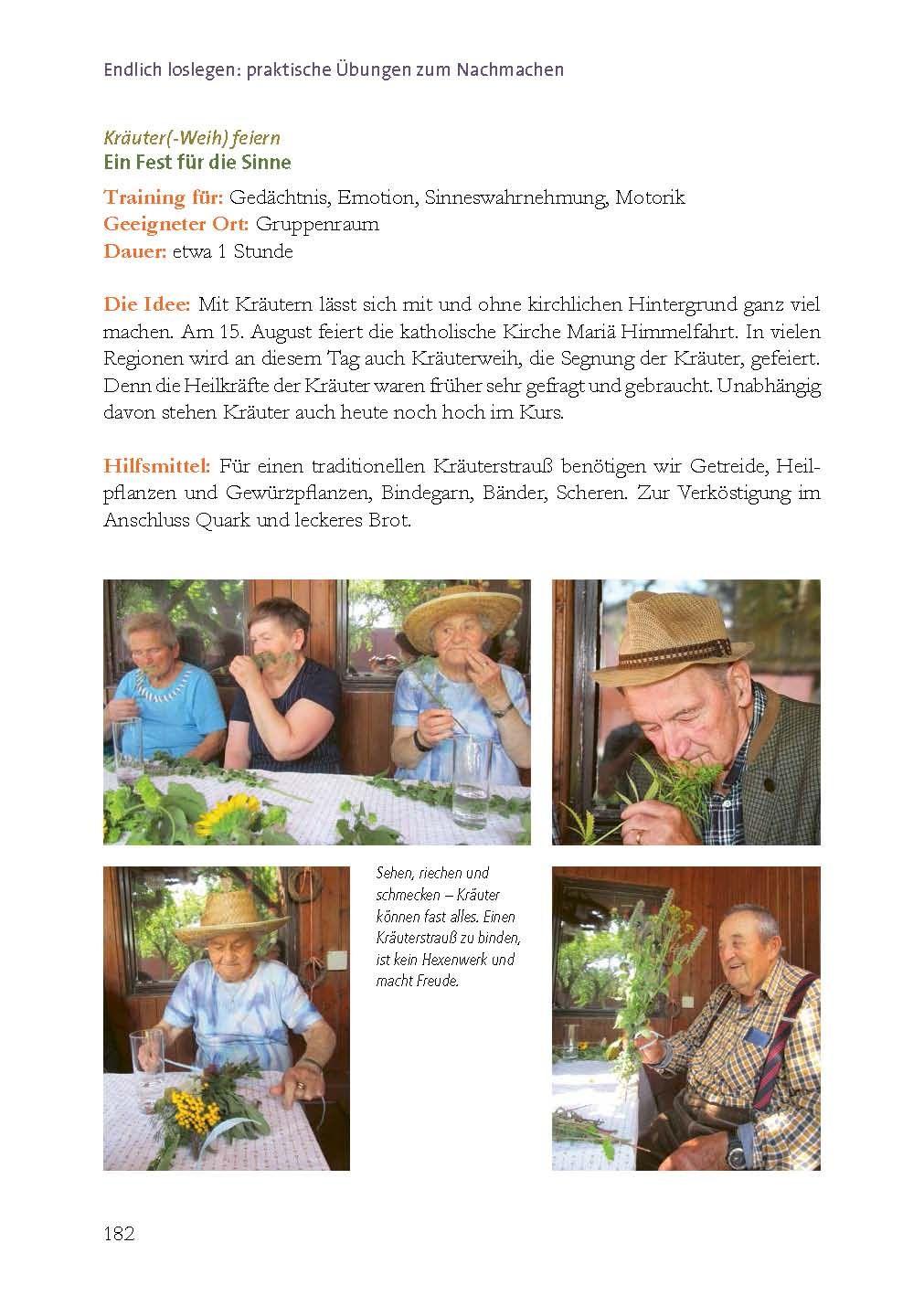 Beispielinhalt (Bild) Bauernhoftiere bewegen Seniorinnen und Senioren