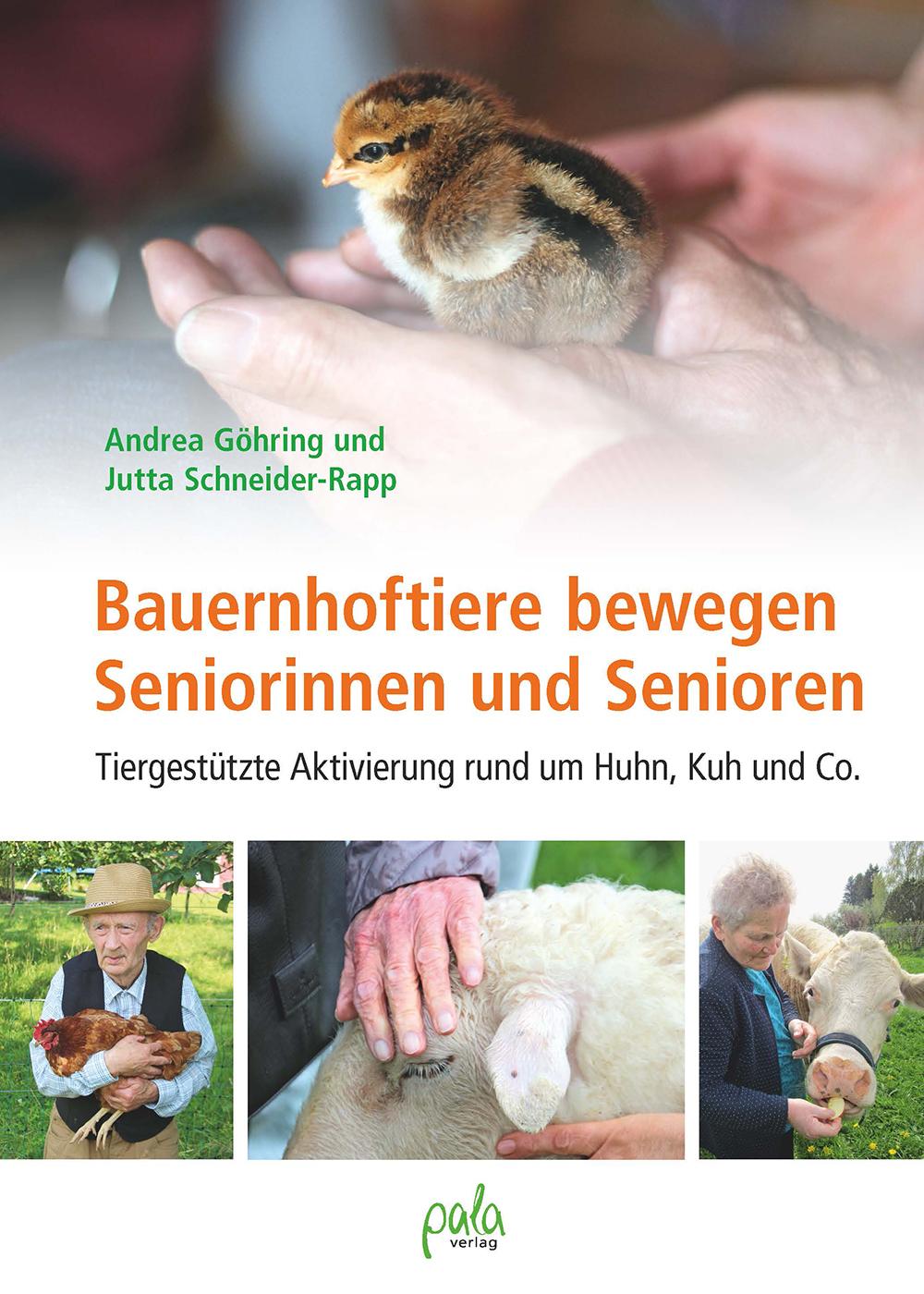 Vorderes Coverbild Bauernhoftiere bewegen Seniorinnen und Senioren