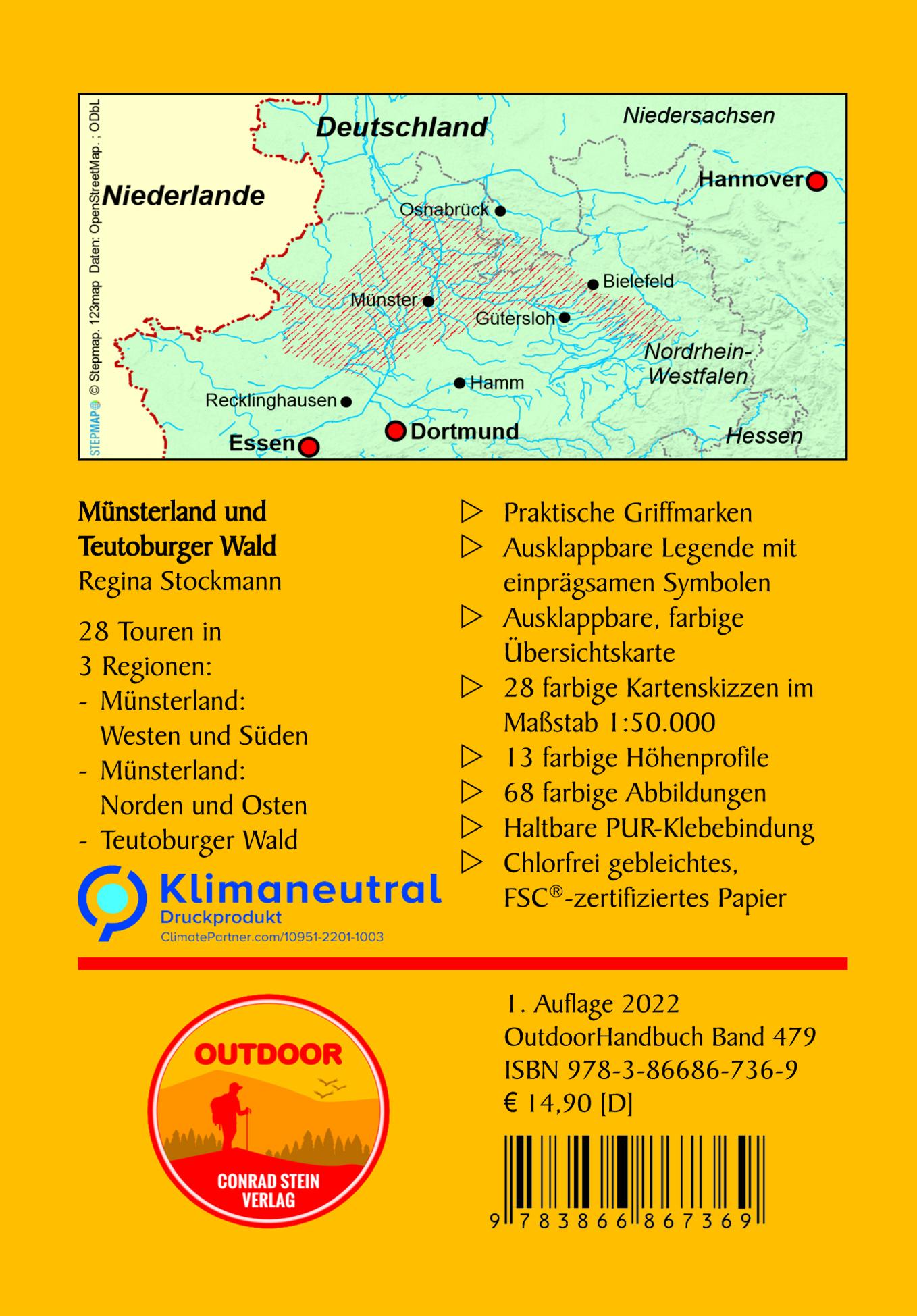Rückseitencover Münsterland und Teutoburger Wald