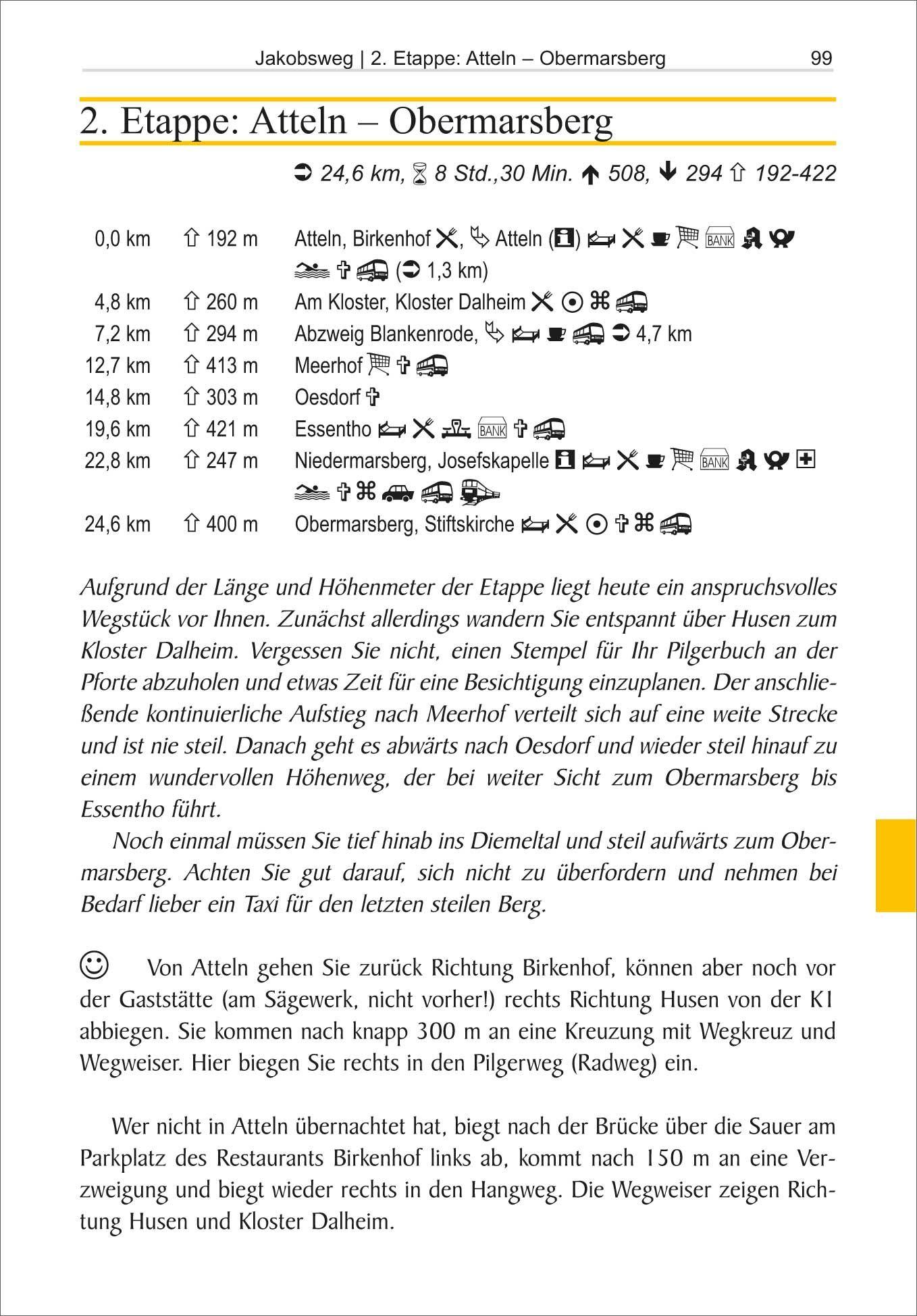 Beispielinhalt (Bild) Jakobsweg Paderborn - Köln