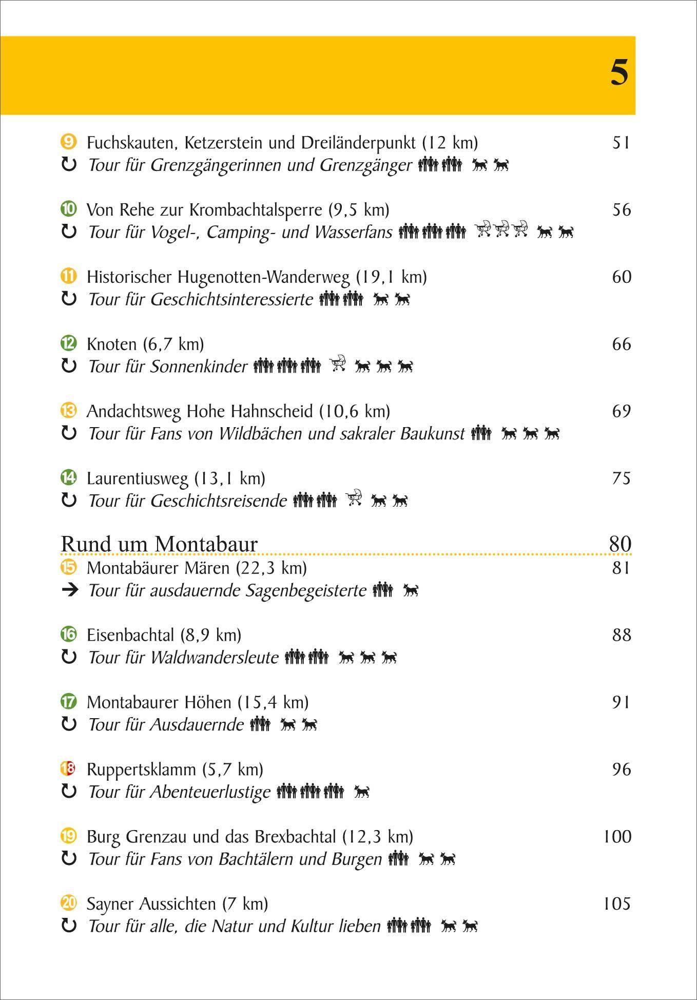 Beispielinhalt (Bild) Westerwald mit Siebengebirge 29 Touren über aussichtsreiche Höhen und durch idyllische Täler