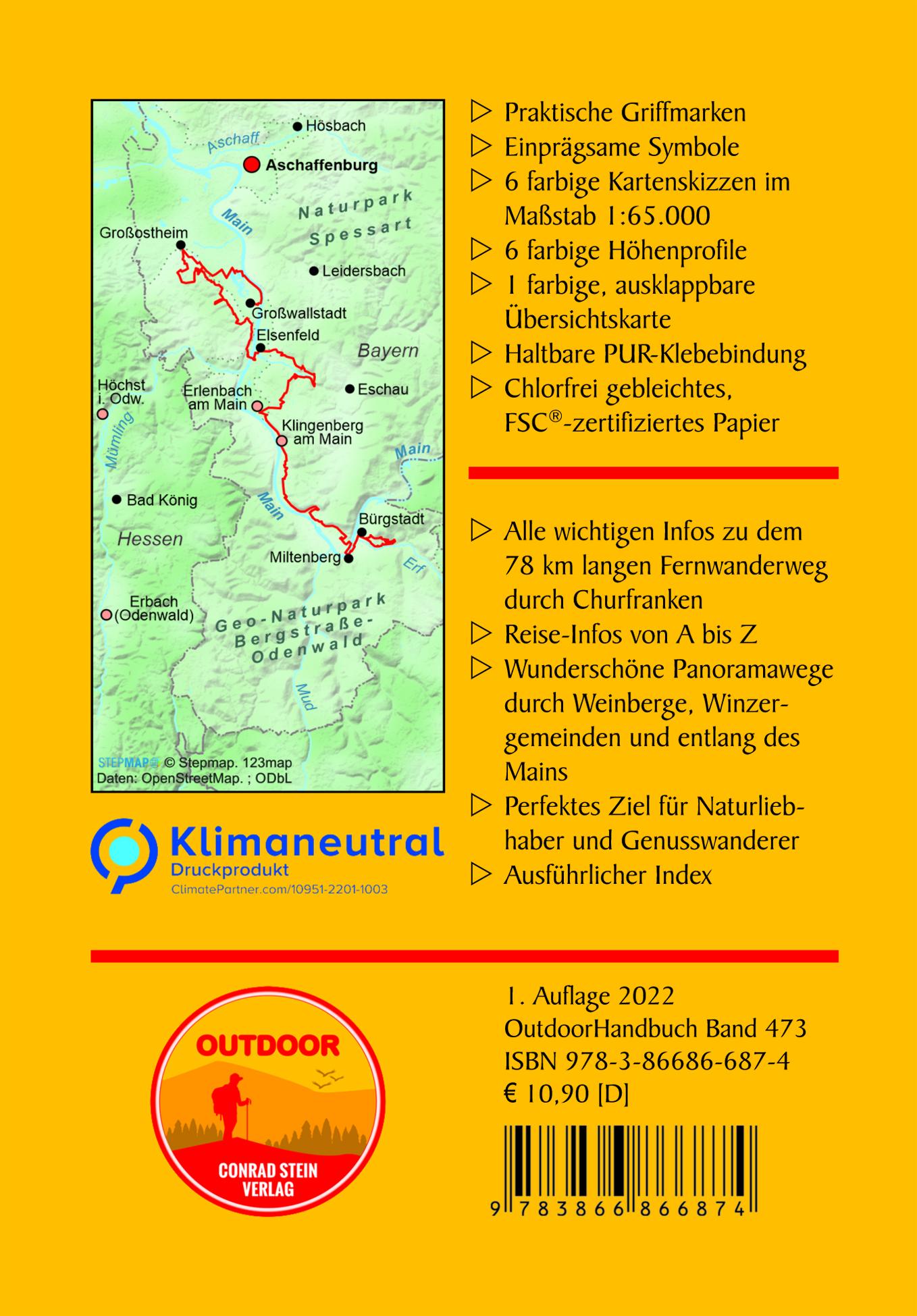 Rückseitencover Fränkischer Rotwein Wanderweg