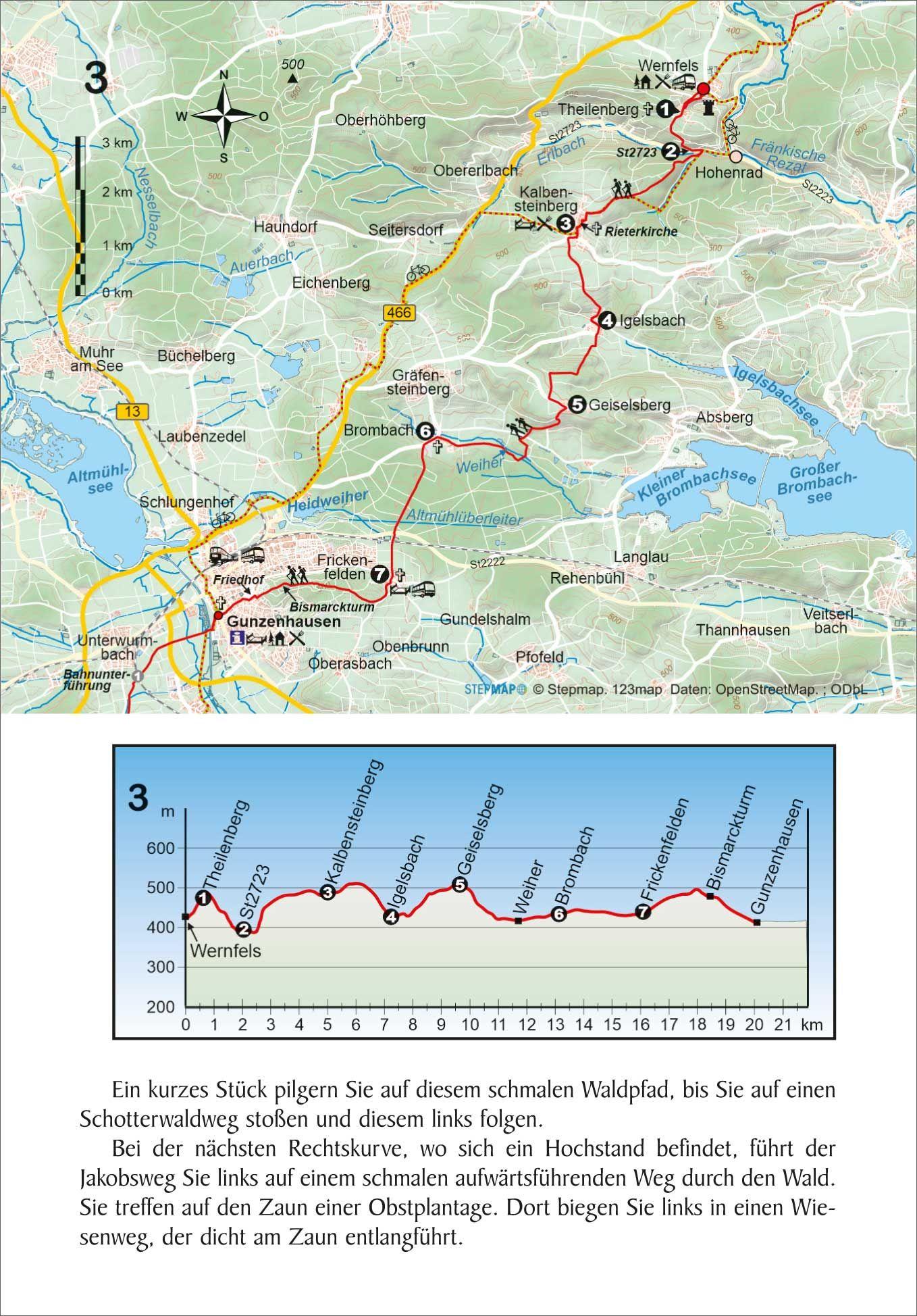 Beispielinhalt (Bild) Jakobsweg Nürnberg - Konstanz