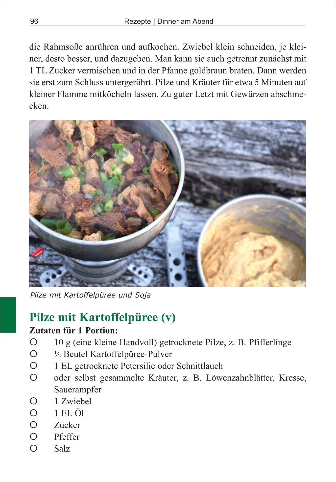 Beispielinhalt (Bild) Kochen aus Rucksack und Packtasche