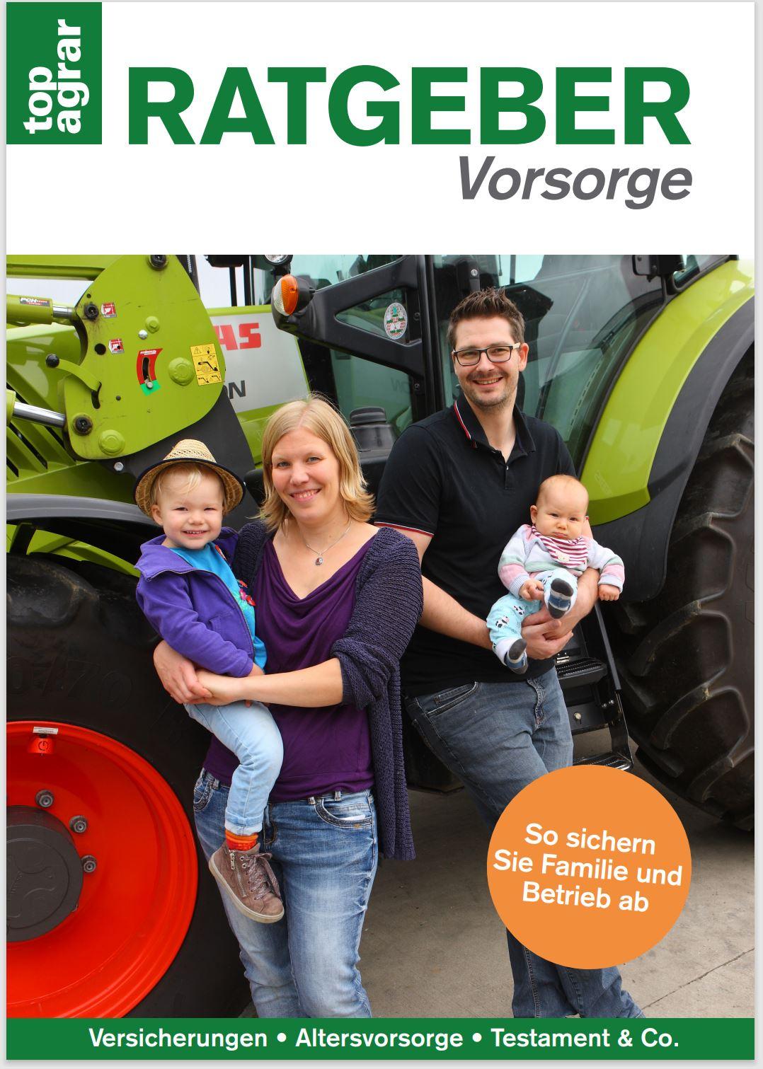 Vorderes Coverbild top agrar Ratgeber Vorsorge und Familie