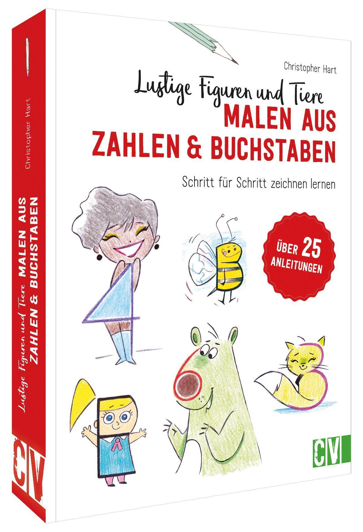 Vorderes Coverbild Lustige Figuren und Tiere malen aus Zahlen & Buchstaben
