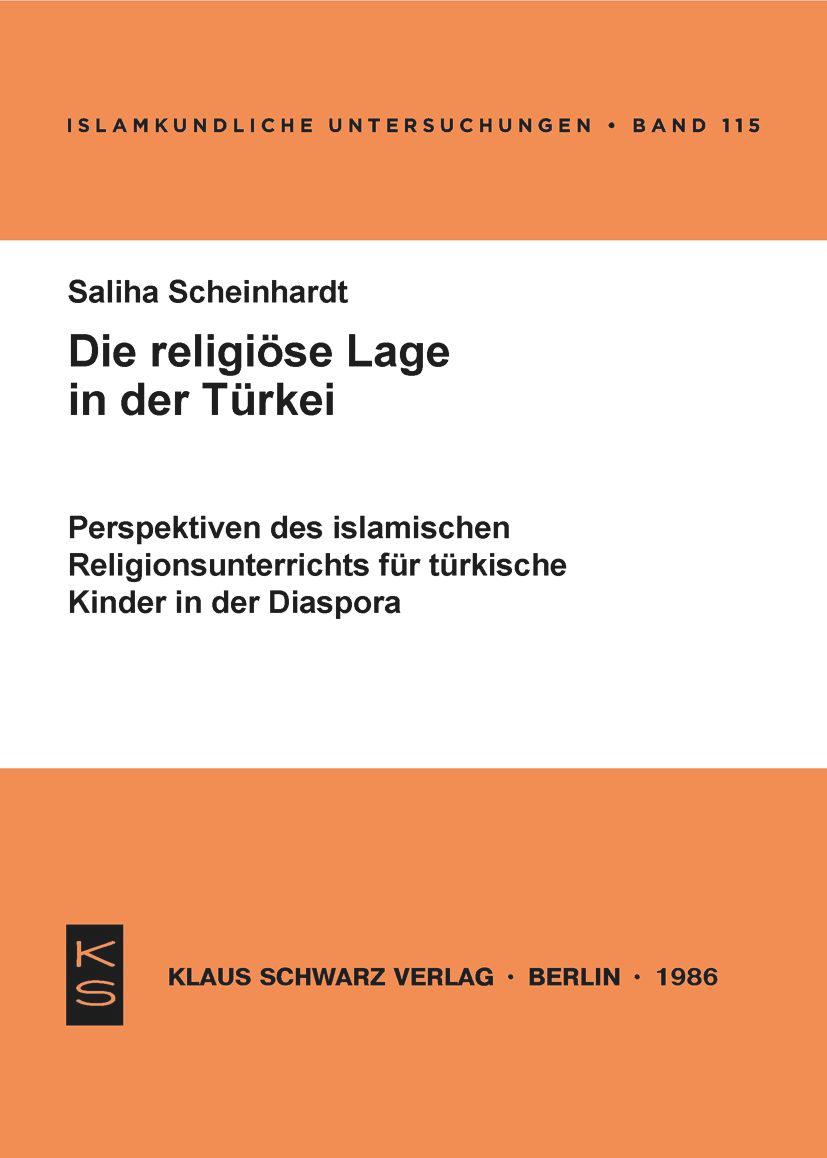 Vorderes Coverbild Die religiöse Lage in der Türkei