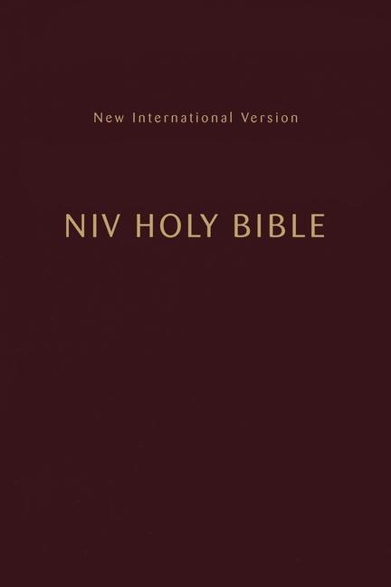 Vorderes Coverbild Niv, Holy Bible, Compact, Paperback, Burgundy, Comfort Print