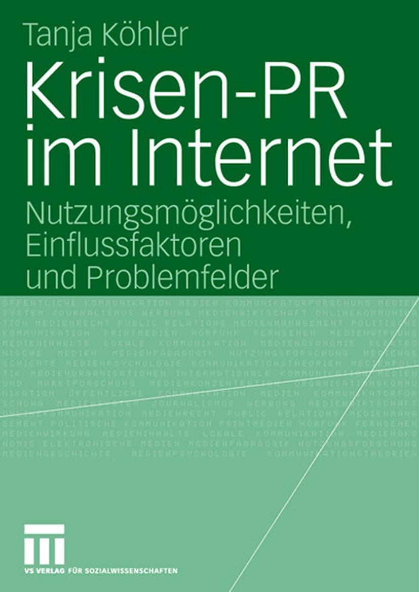 Vorderes Coverbild Krisen-PR im Internet