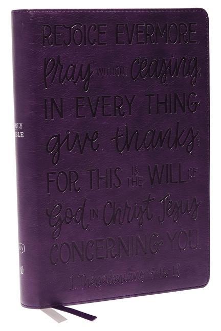 Vorderes Coverbild KJV Holy Bible: Large Print with 53,000 Cross References, Purple Leathersoft, Red Letter, Comfort Print (Thumb Indexed): King James Version (Verse Art Cover Collection)