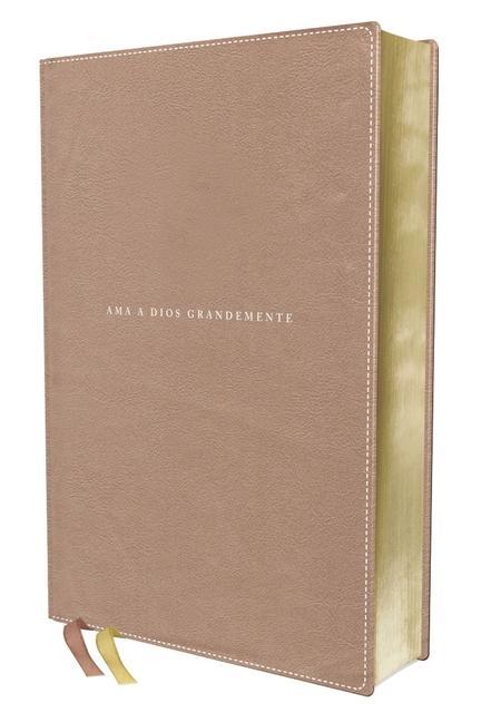 Vorderes Coverbild Nbla, Santa Biblia, AMA a Dios Grandemente, Interior a Cuatro Colores Leathersoft, Oro Rosa, Comfort Print