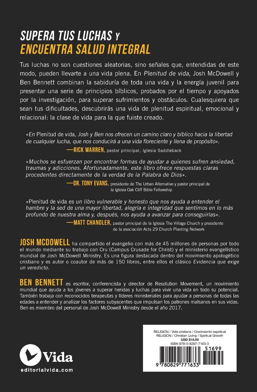 Rückseitencover Plenitud de vida | Softcover  | Free to Thrive