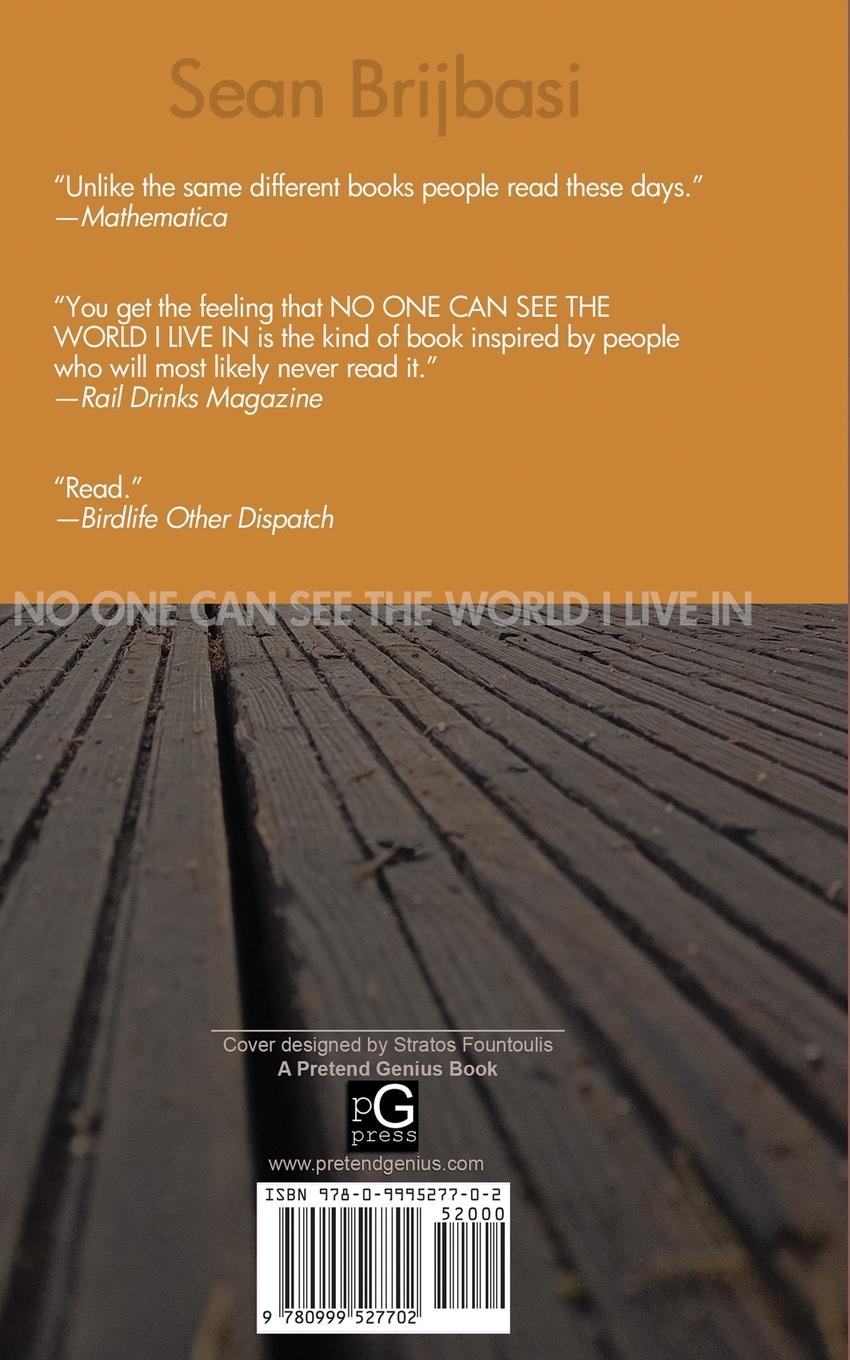 Rückseitencover No One Can See the World I Live in