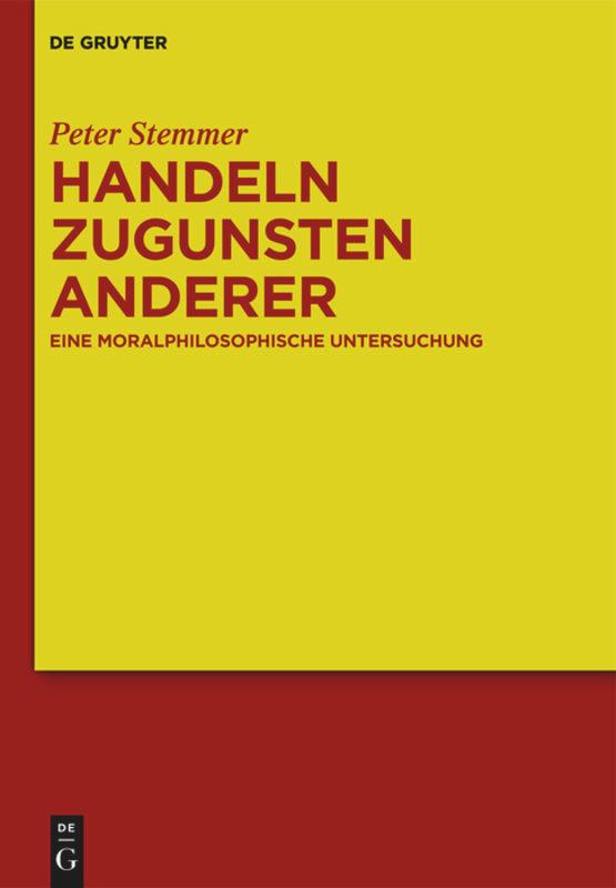 Vorderes Coverbild Handeln zugunsten anderer