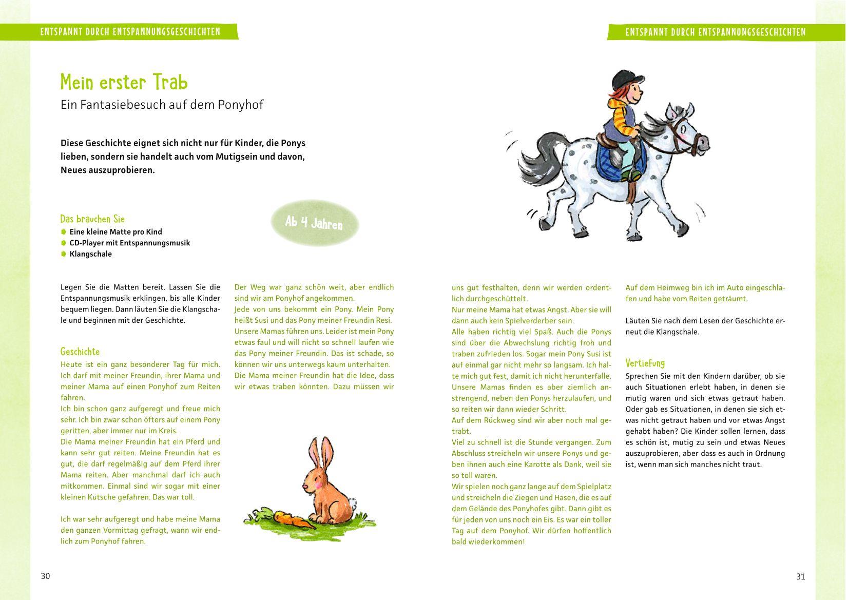 Beispielinhalt (Bild) Entspannungsgeschichten und Ruheübungen für Kita-Kinder