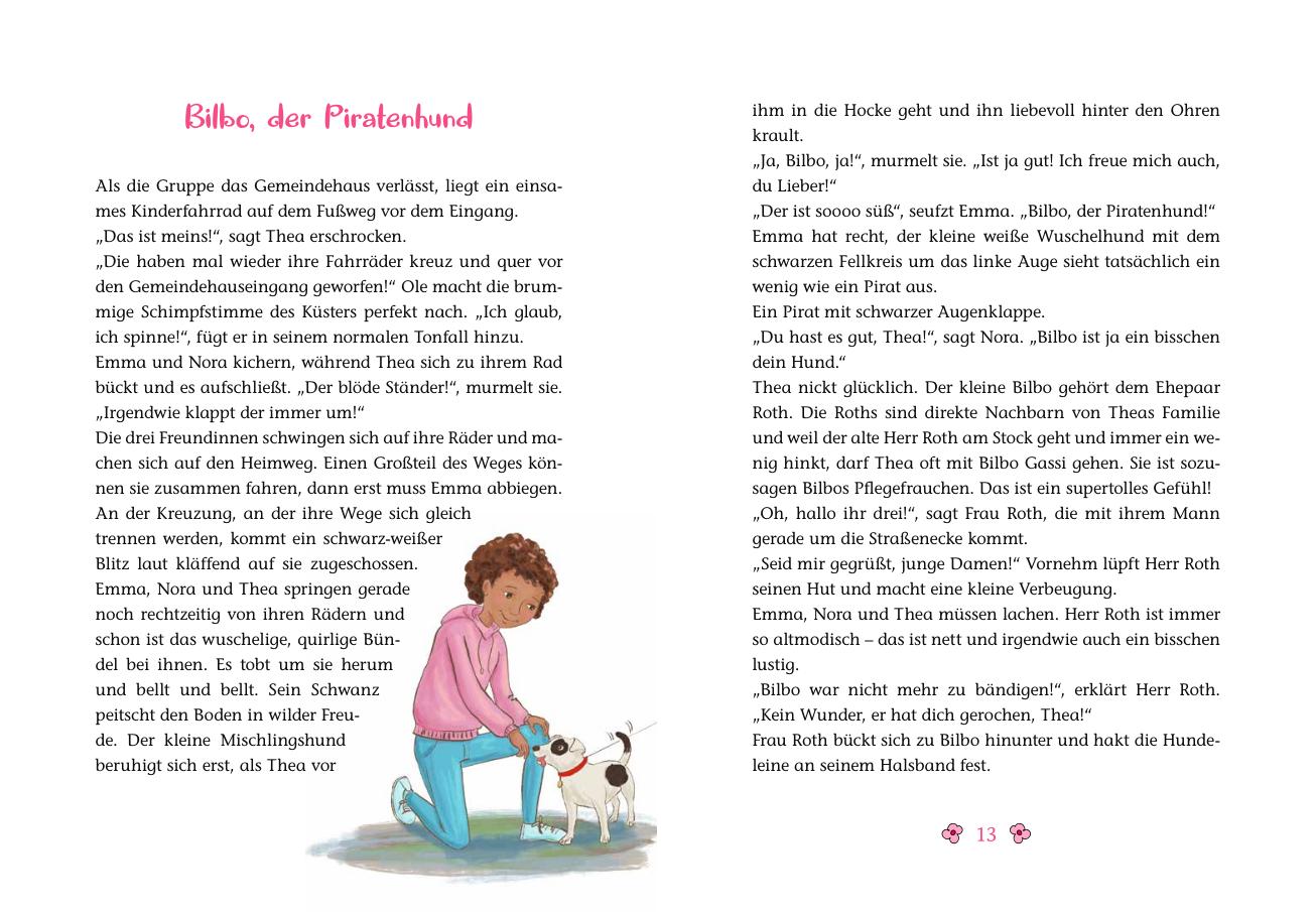 Beispielinhalt (Bild) Die Erstkommunion-Girls jagen die Autoknacker