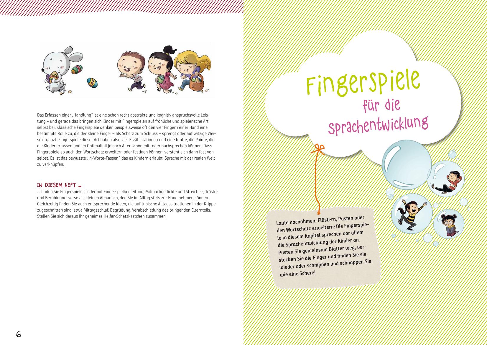 Beispielinhalt (Bild) Neue Fingerspiele für Krippenkinder