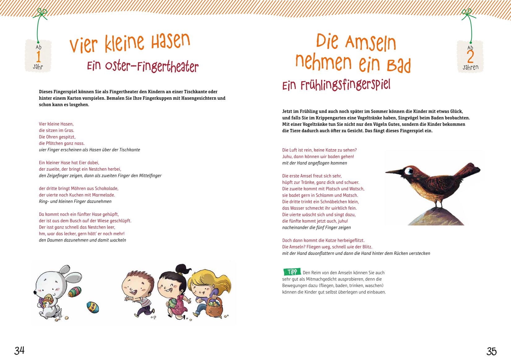 Beispielinhalt (Bild) Neue Fingerspiele für Krippenkinder