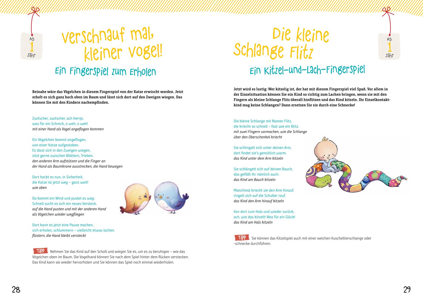 Beispielinhalt (Bild) Neue Fingerspiele für Krippenkinder