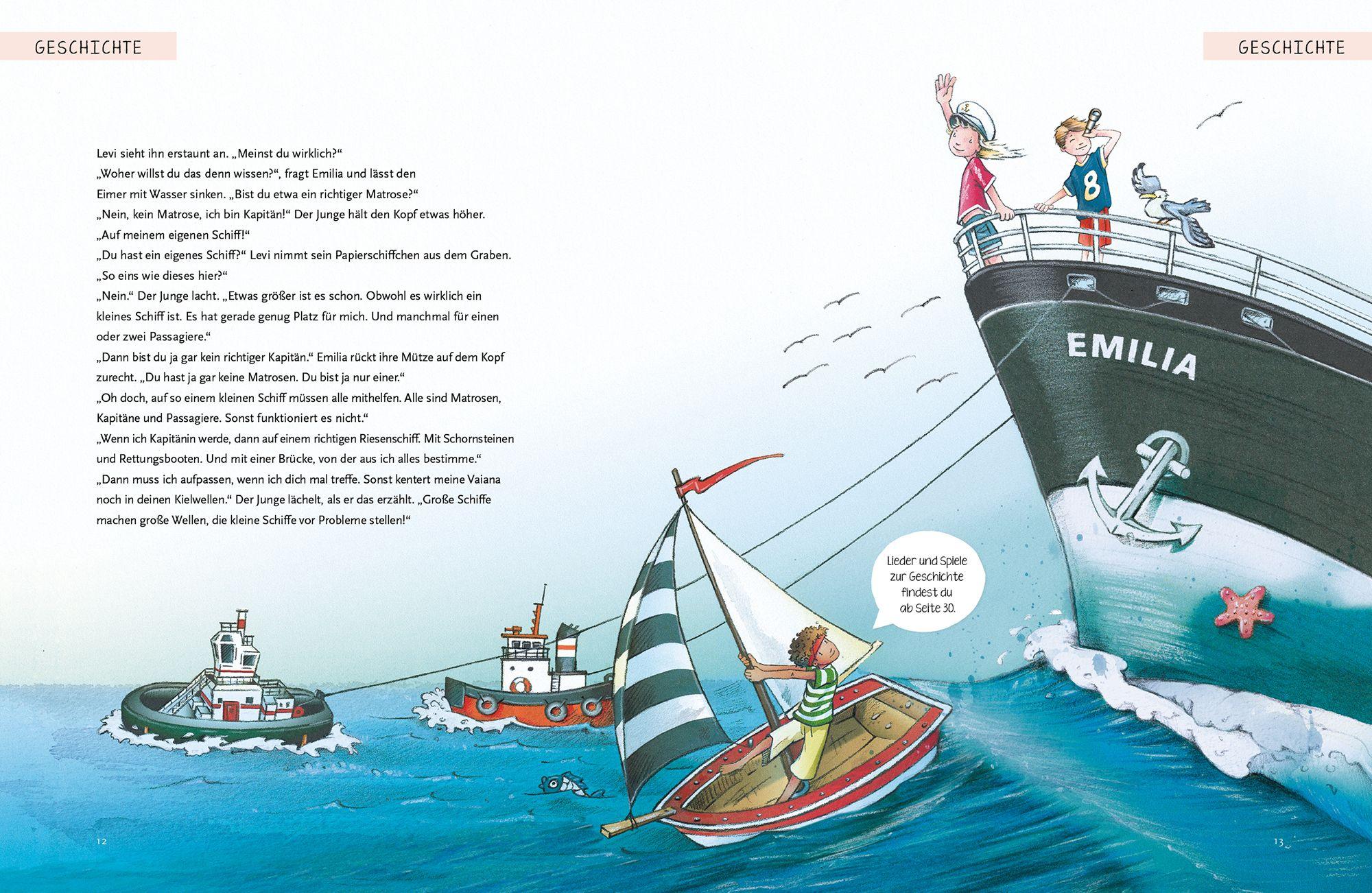 Beispielinhalt (Bild) Über das Meer