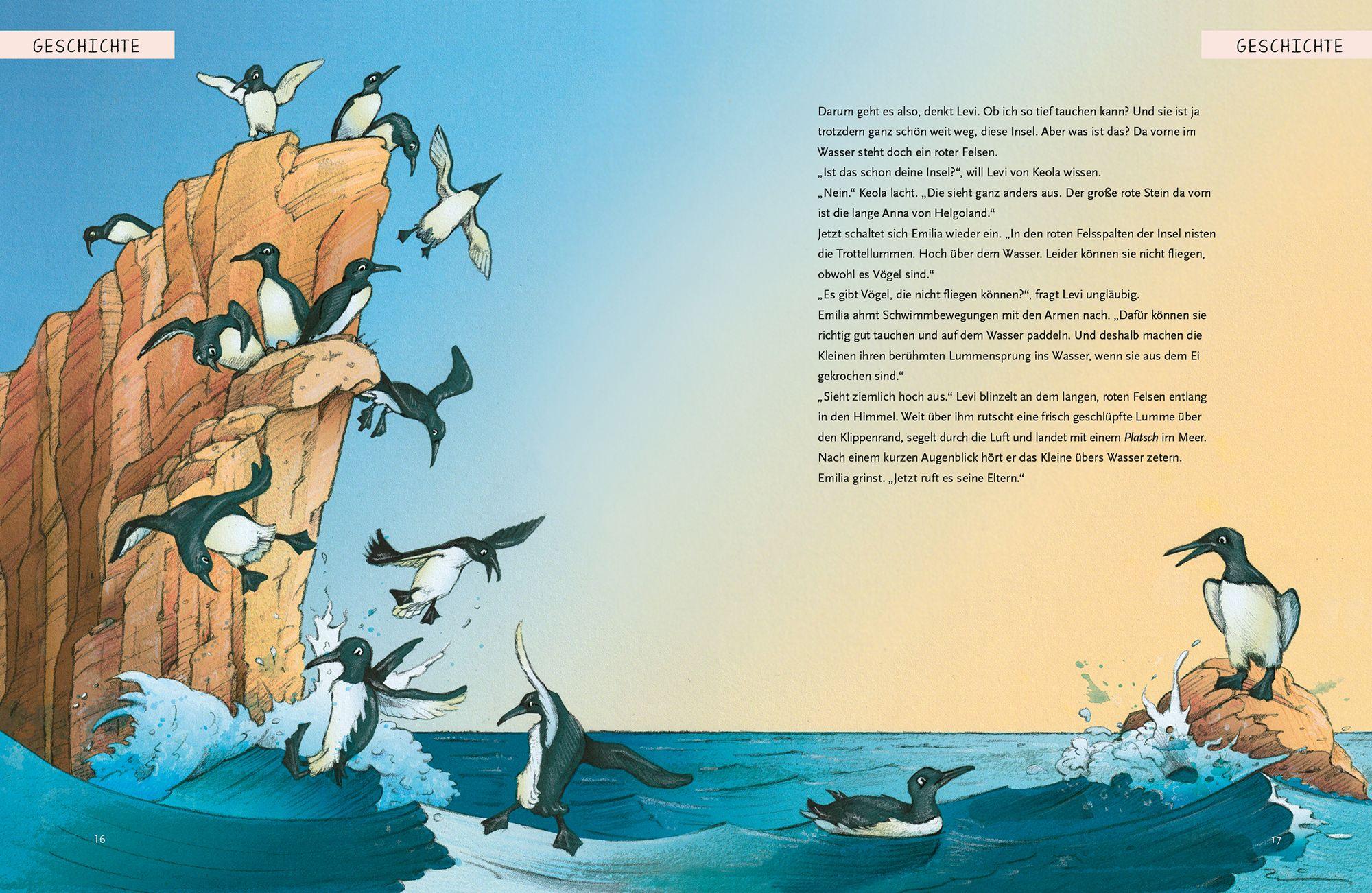 Beispielinhalt (Bild) Über das Meer