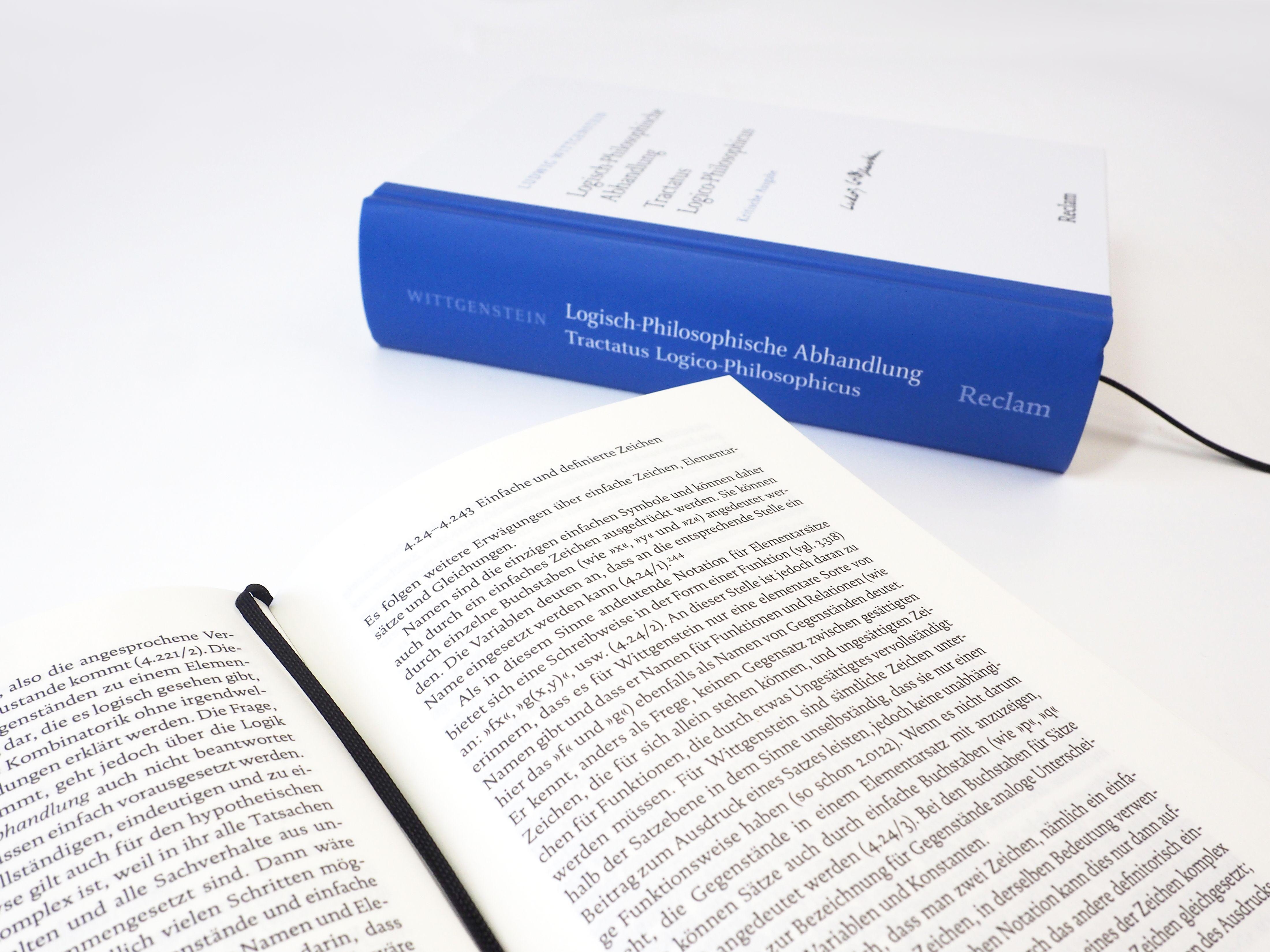 Beispielinhalt (Bild) Logisch-Philosophische Abhandlung · Tractatus Logico-Philosophicus. Kritische Ausgabe