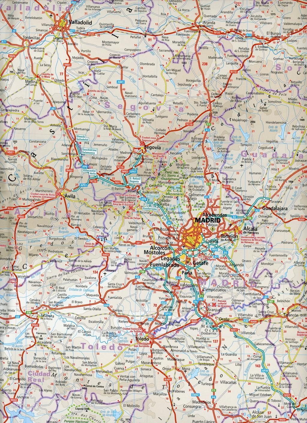 Beispielinhalt (Bild) Reise Know-How Landkarte Spanien, Portugal 1:900.000