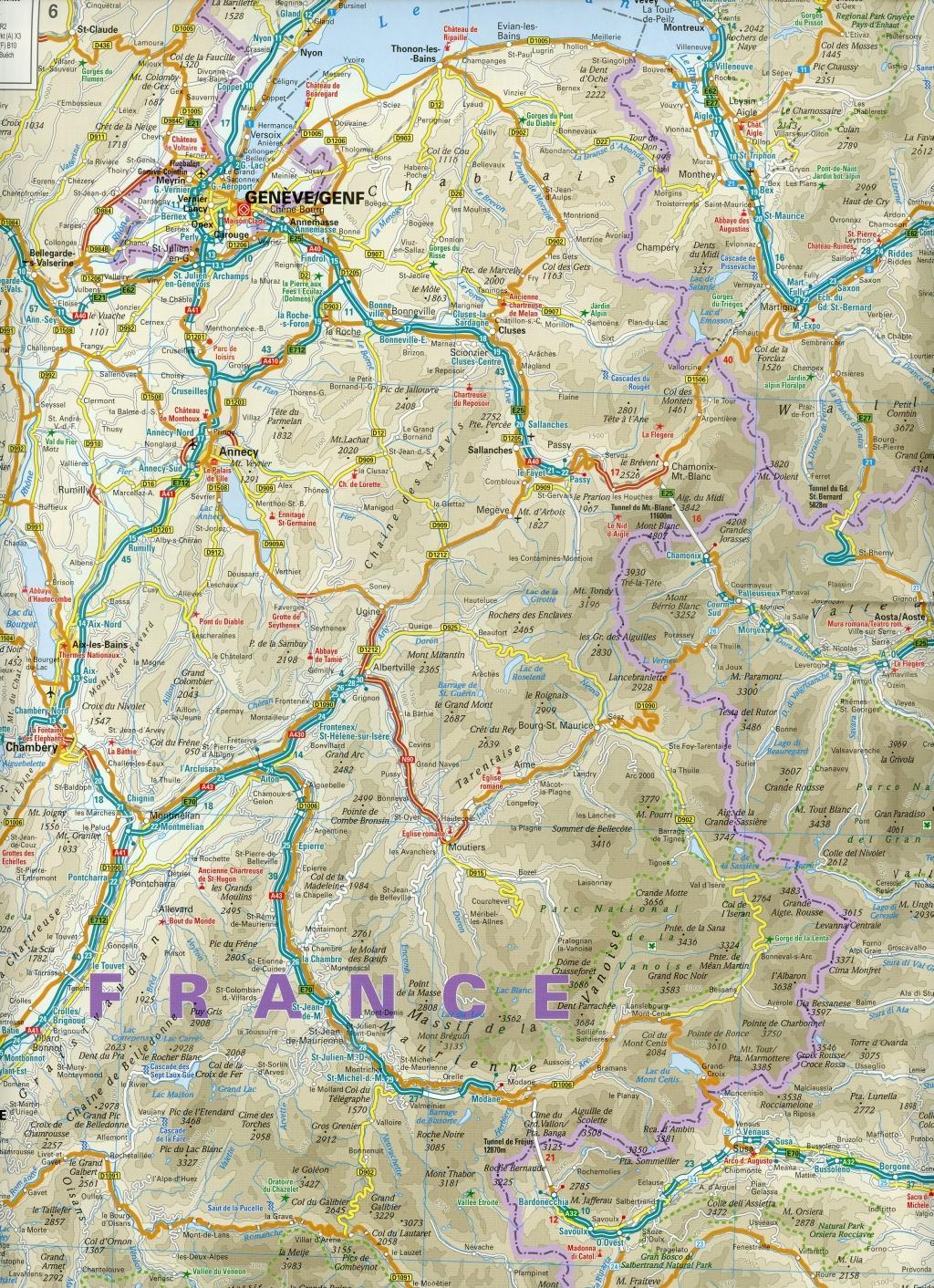 Beispielinhalt (Bild) Reise Know-How Landkarte Alpen / Alps (1:550.000)