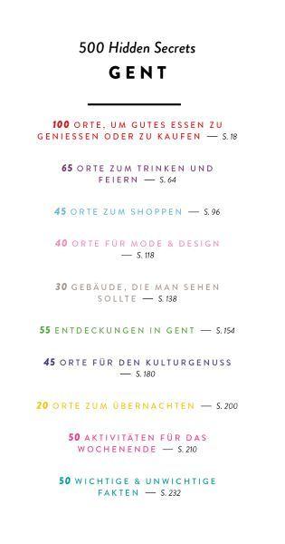 Beispielinhalt (Bild) 500 Hidden Secrets Gent