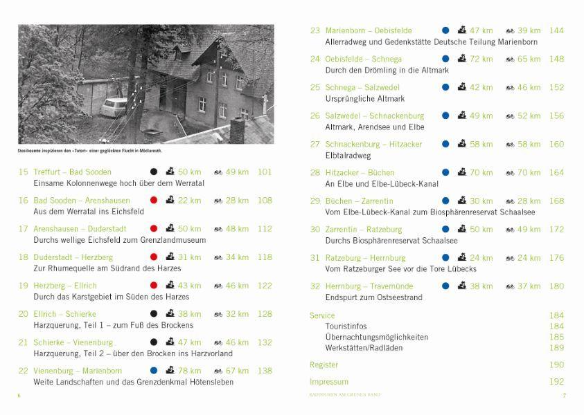 Beispielinhalt (Bild) Radtouren am Grünen Band