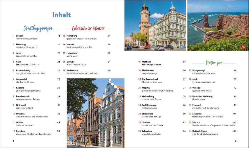 Beispielinhalt (Bild) Das Senioren-Reisebuch Deutschland