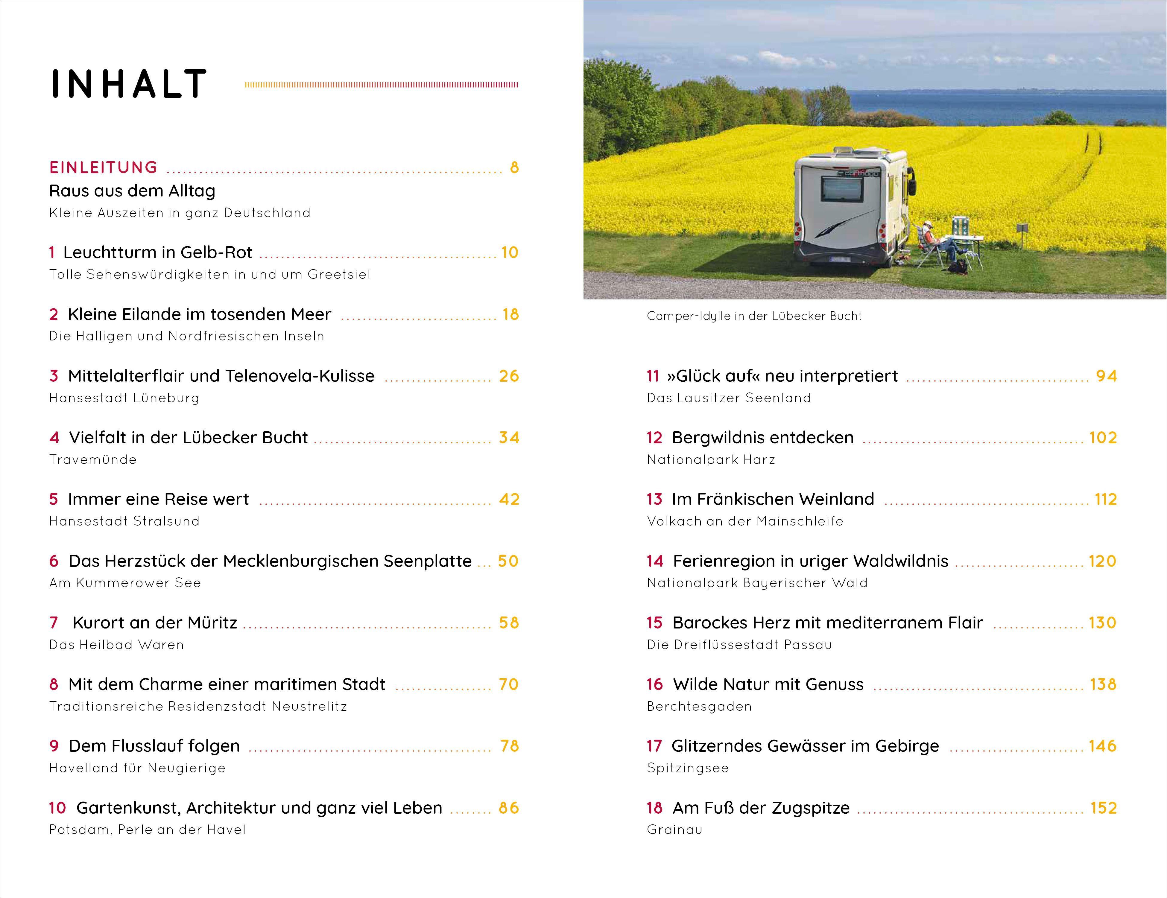 Beispielinhalt (Bild) Wochenend & Wohnmobil Kleine Auszeiten in Deutschland