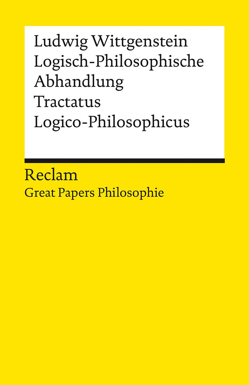 Vorderes Coverbild Logisch-Philosophische Abhandlung. Tractatus Logico-Philosophicus. [Great Papers Philosopie]