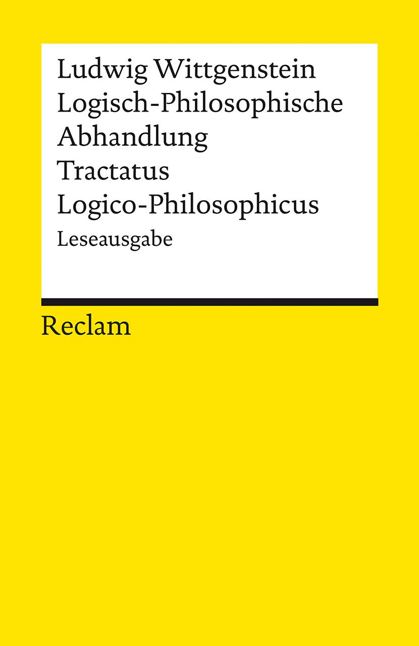 Vorderes Coverbild Logisch-Philosophische Abhandlung. Tractatus Logico-Philosophicus