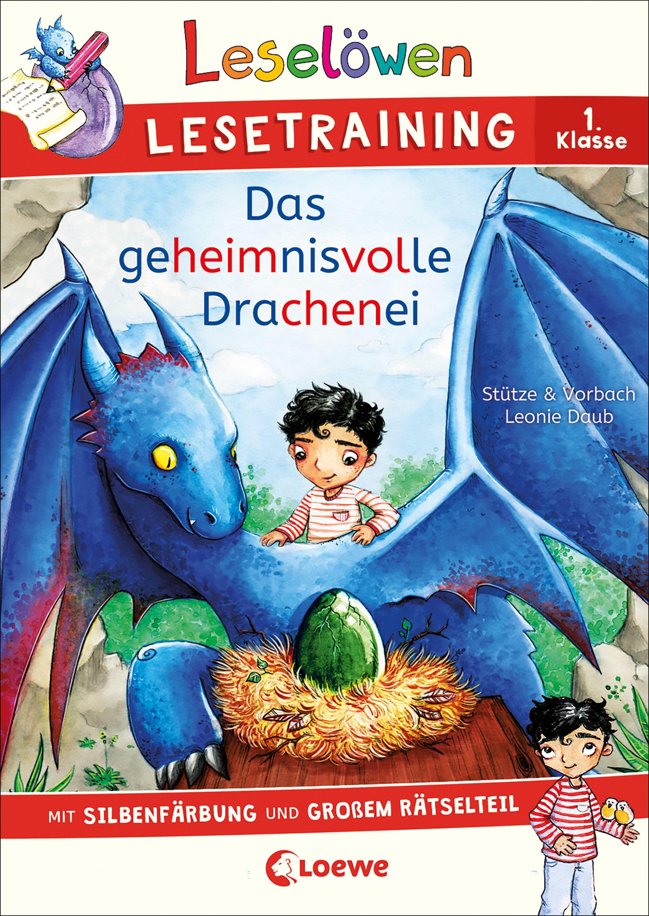Vorderes Coverbild Leselöwen Lesetraining 1. Klasse - Das geheimnisvolle Drachenei