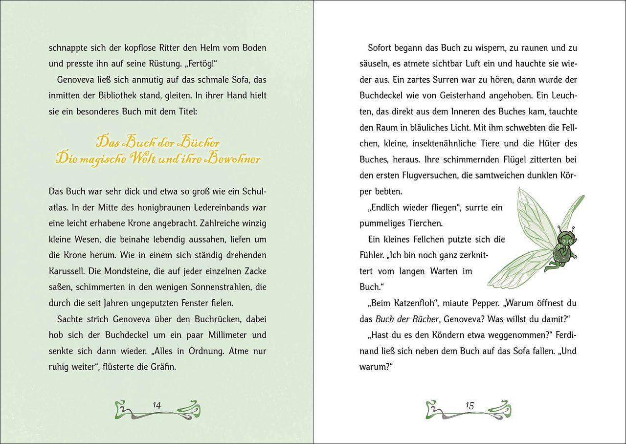 Beispielinhalt (Bild) Das Bücherschloss (Band 3) - Eine uralte Prophezeiung