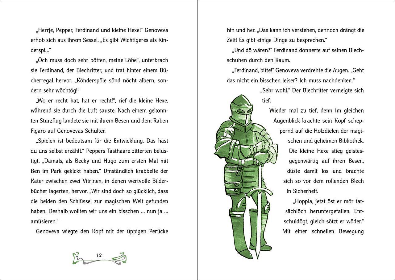 Beispielinhalt (Bild) Das Bücherschloss (Band 3) - Eine uralte Prophezeiung