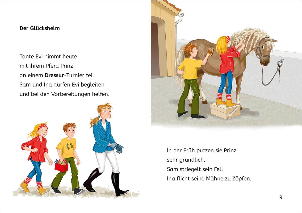 Beispielinhalt (Bild) Leselöwen 2. Klasse - Geschichten vom Reitturnier