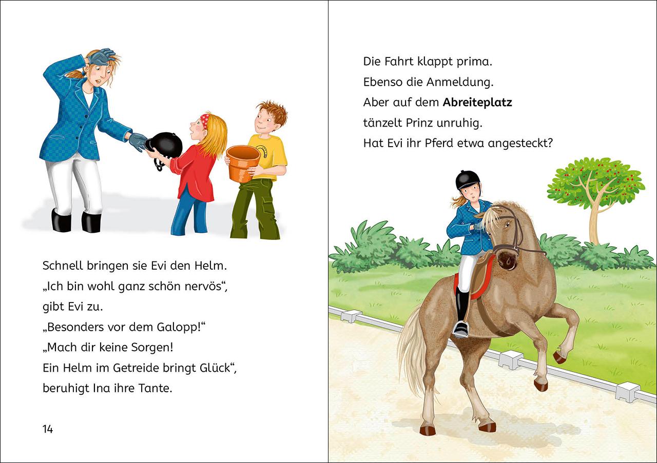 Beispielinhalt (Bild) Leselöwen 2. Klasse - Geschichten vom Reitturnier