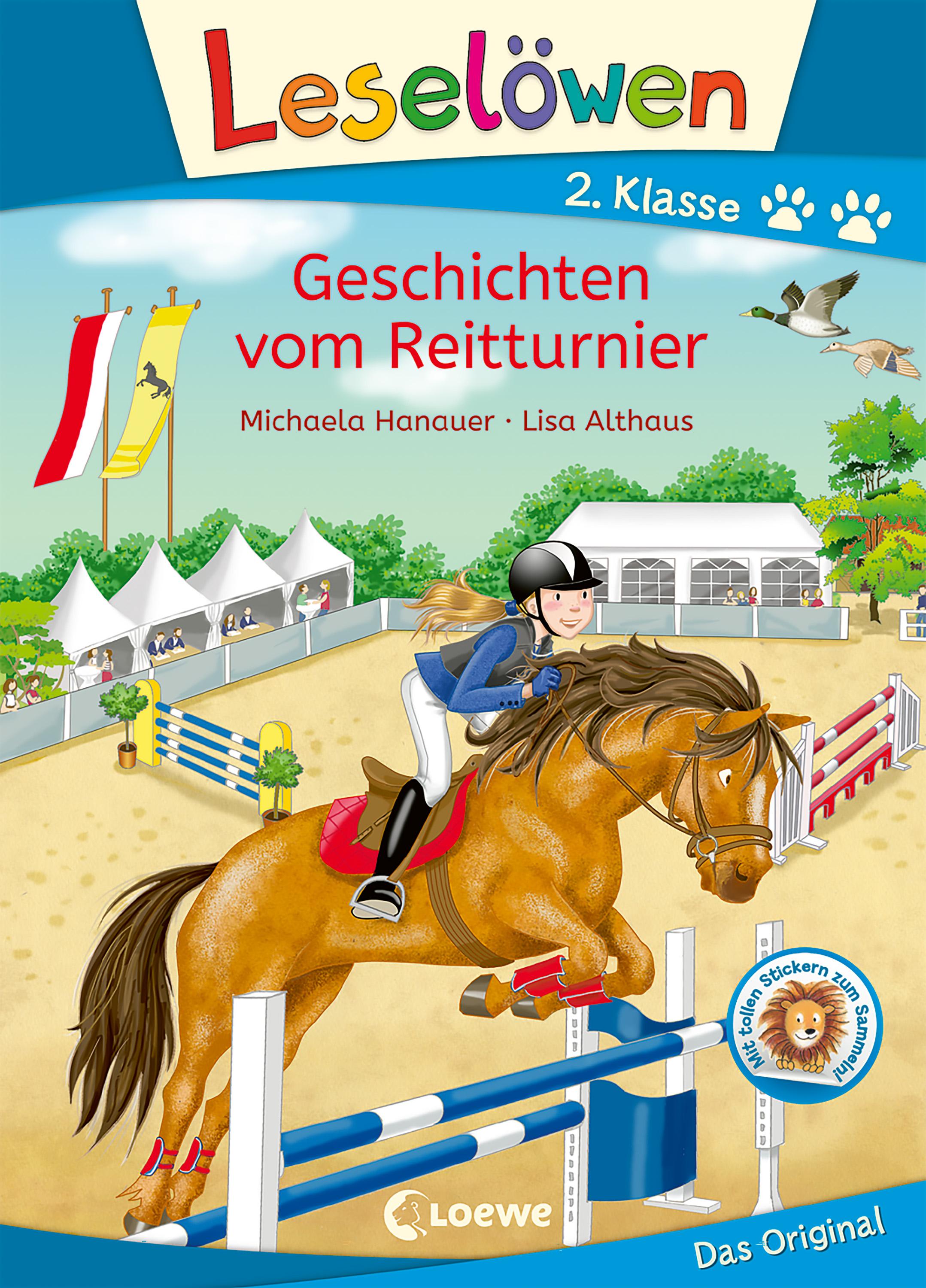 Vorderes Coverbild Leselöwen 2. Klasse - Geschichten vom Reitturnier