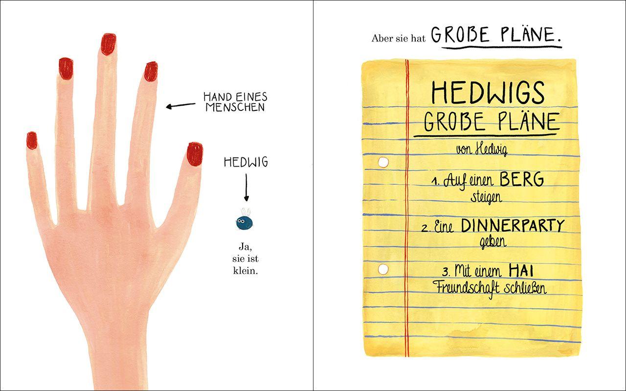 Beispielinhalt (Bild) Hedwig will hoch hinaus - Eine Geschichte über den Glauben an sich selbst